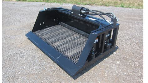 soil screener for skid steer|skid steer rock screen attachment.